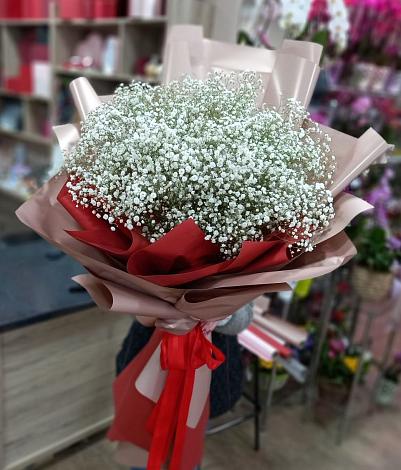 Букет цветов из: Гипсофила в Серково