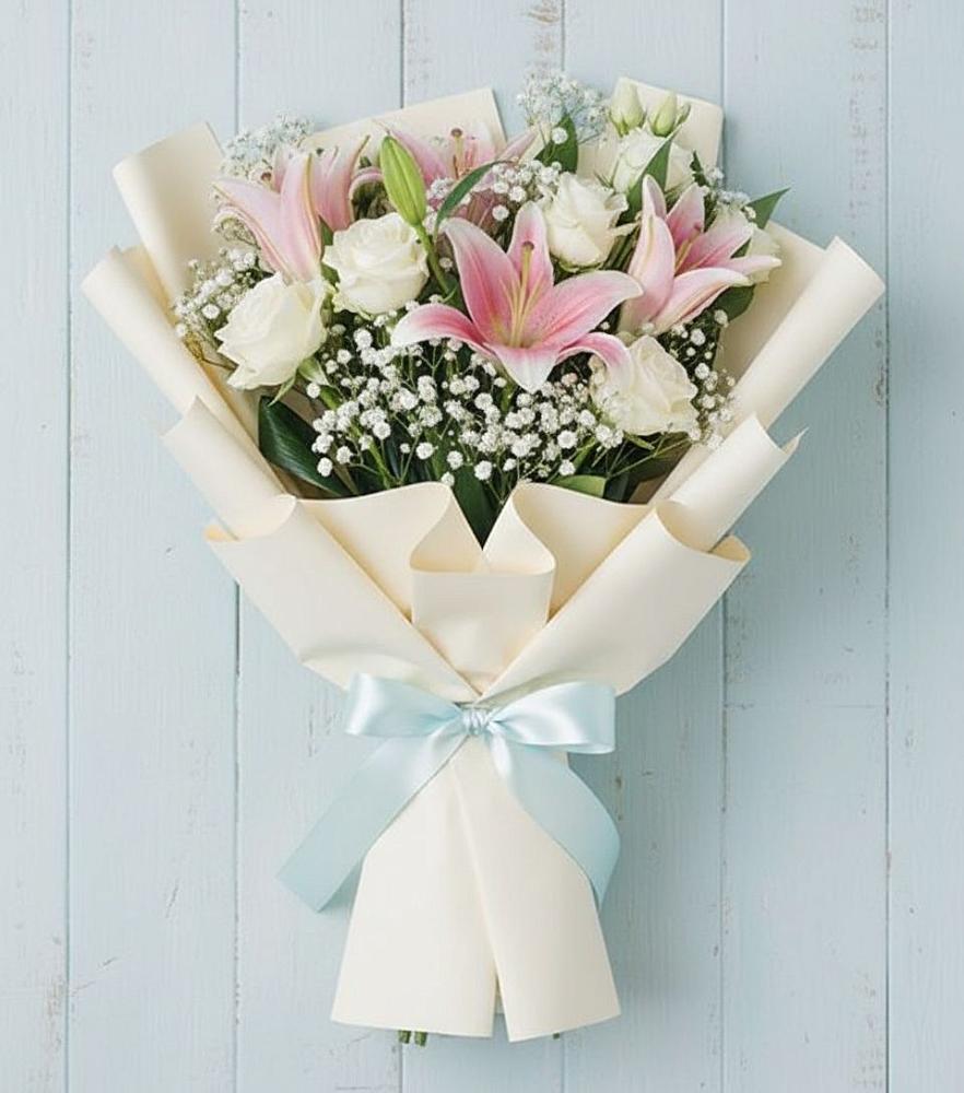 Букет цветов из: Лилии в Серково