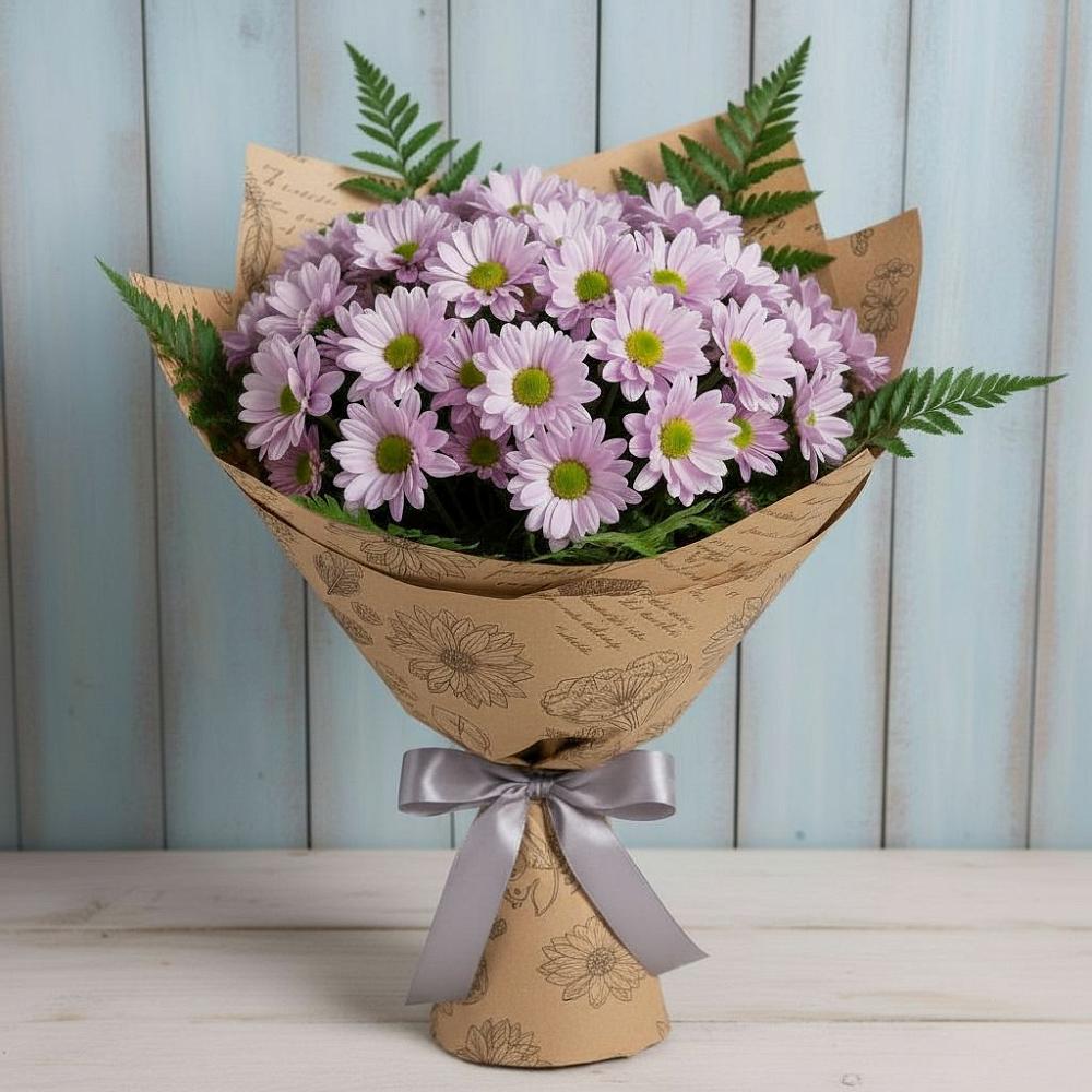 Букет цветов из: Хризантемы в Серково