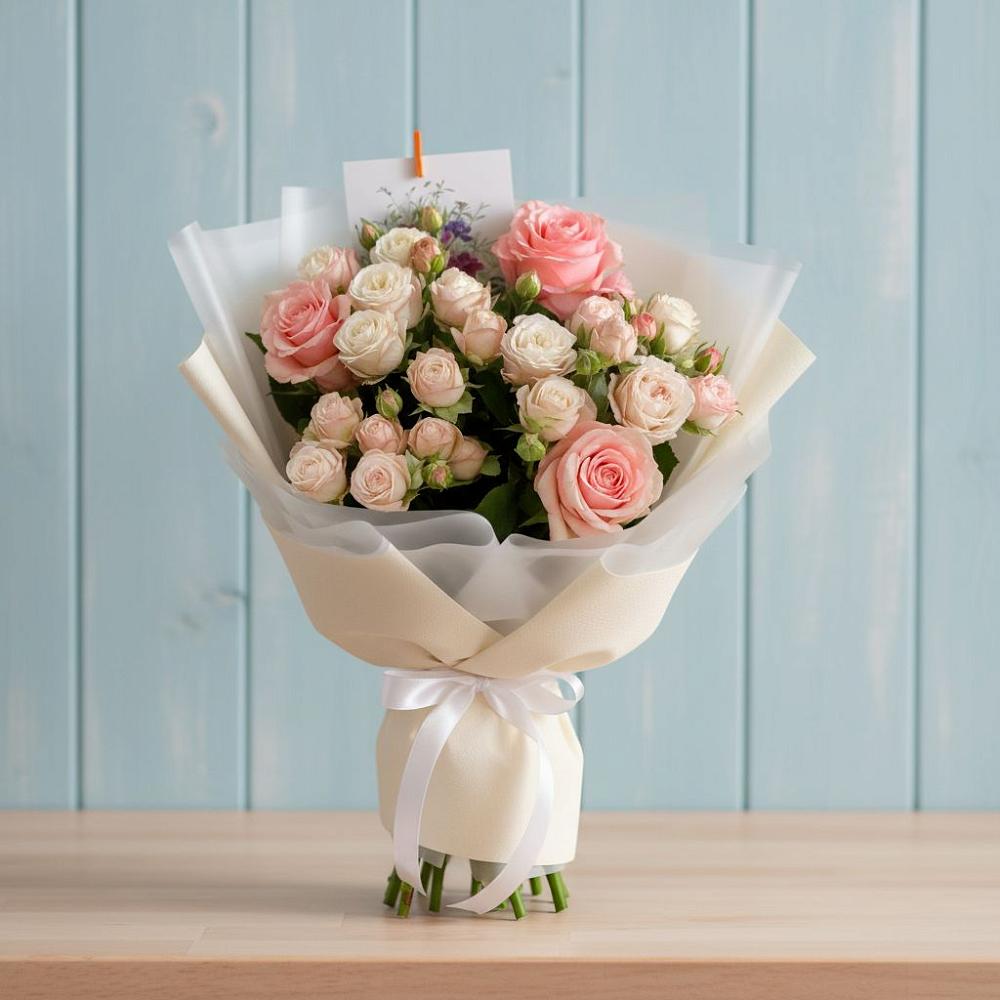 Букет цветов из: Розы в Серково