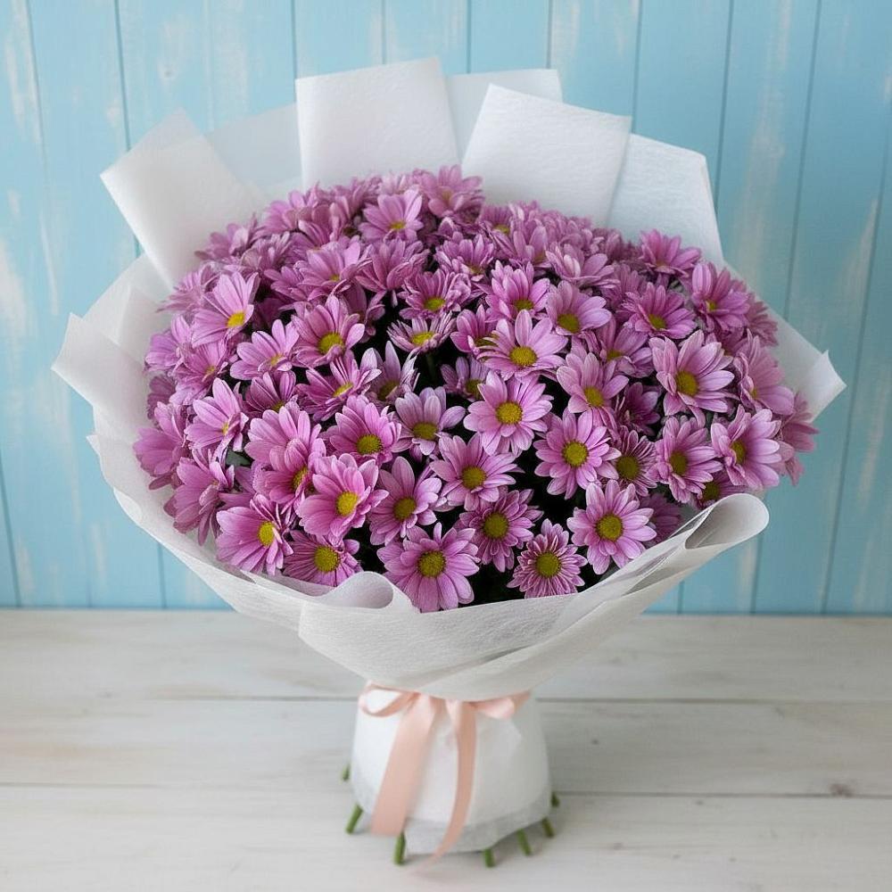 Букет цветов из: Хризантемы в Серково