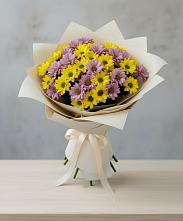 Букет цветов из:  Хризантемы #REPLACE_PRED# Серково