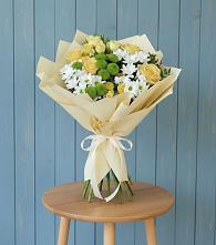 Букет цветов из:  Хризантемы и Розы #REPLACE_PRED# Серково