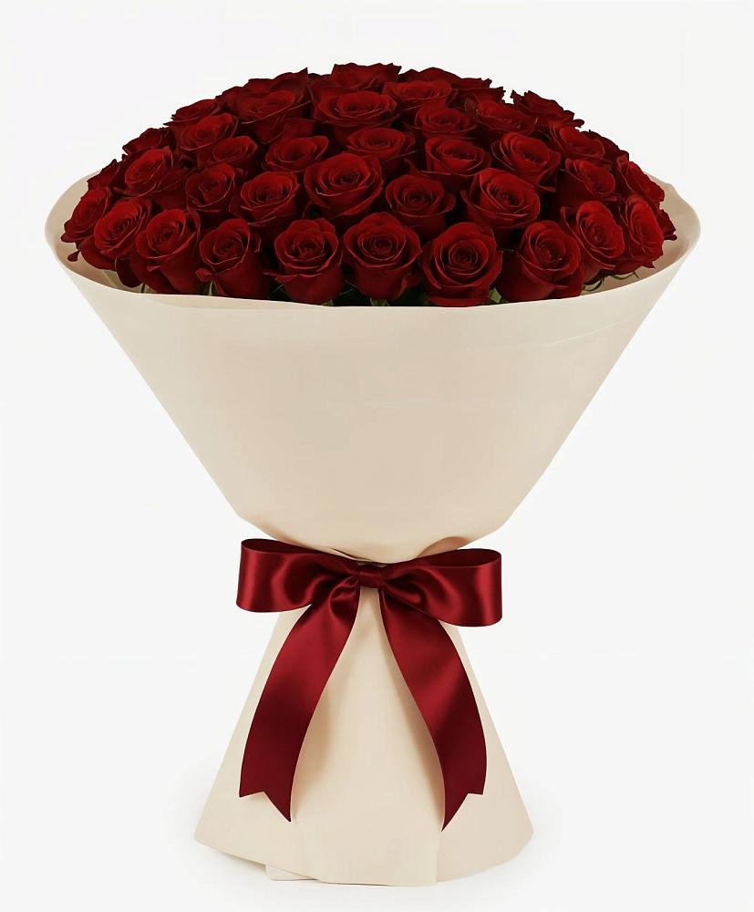 Букет 101 Бордовая роза Блэк Бакарра в Серково