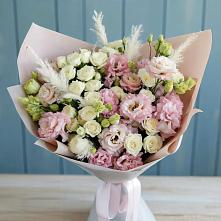 Букет цветов из:  Альстромерии и Розы в Серково